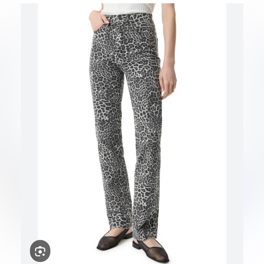 Robert Rodriguez Rise Slim Straight Leopard Pants